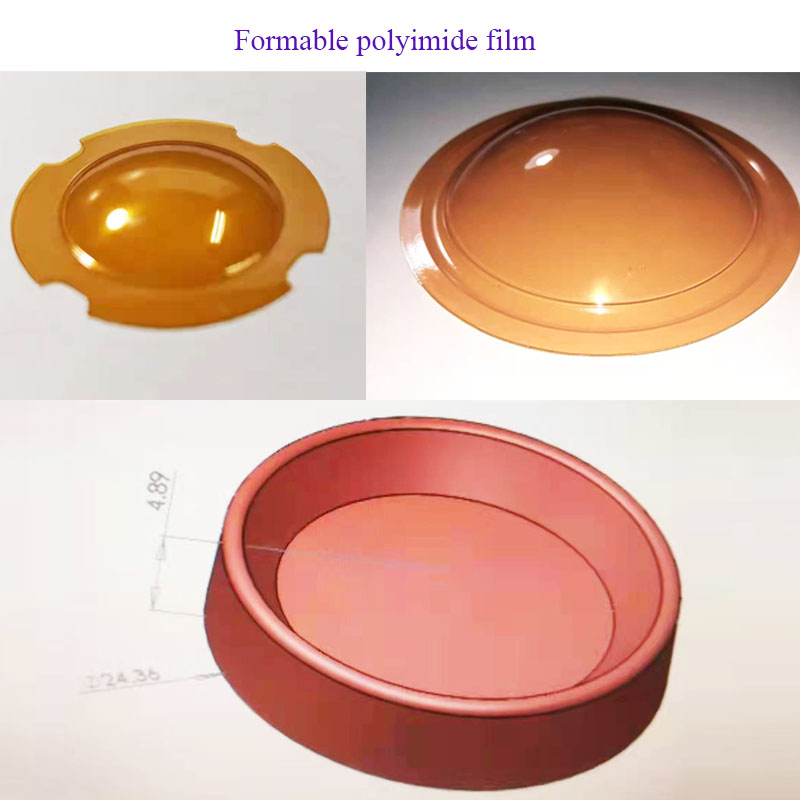 3D shape polyimide film