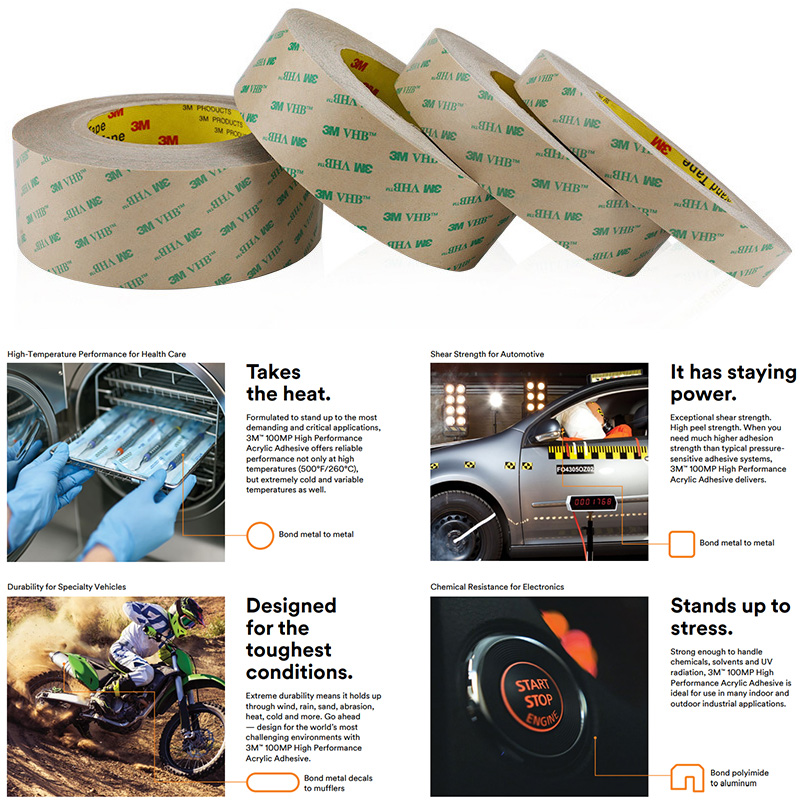 3M vhb adhesive transfer tape application